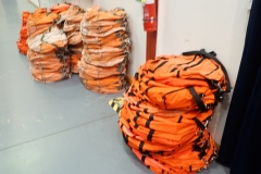 Orange bags all our great goes in